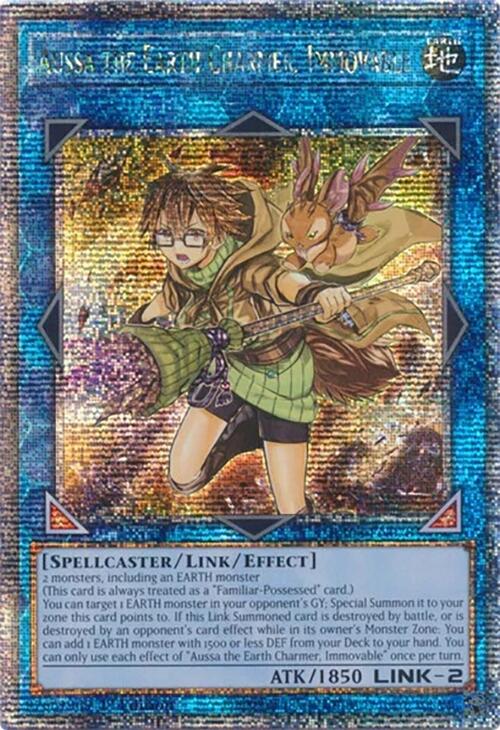 Aussa the Earth Charmer, Immovable [RA04-EN078] Quarter Century Secret Rare | Gaming Infinity