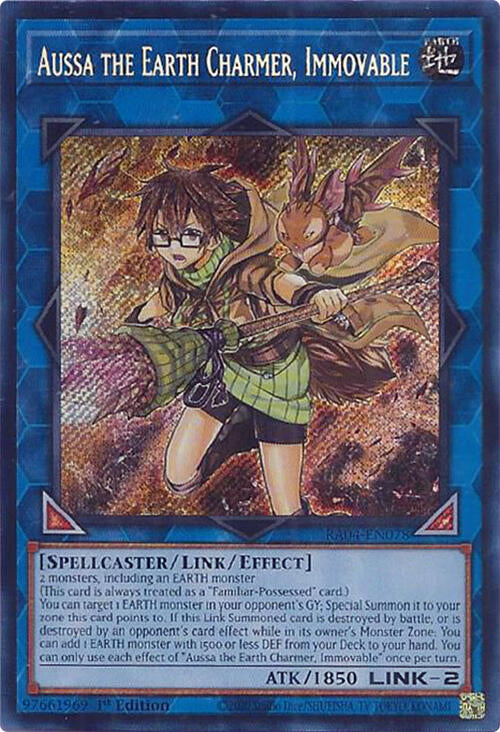 Aussa the Earth Charmer, Immovable [RA04-EN078] Secret Rare | Gaming Infinity