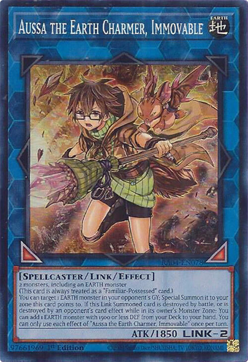 Aussa the Earth Charmer, Immovable [RA04-EN078] Super Rare | Gaming Infinity