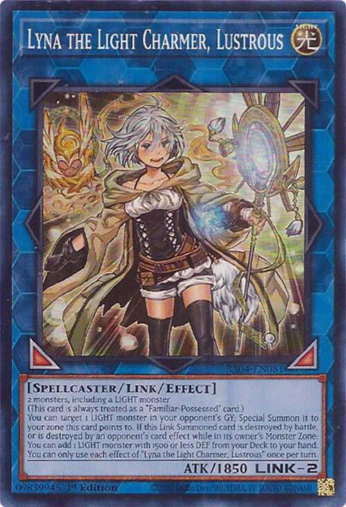 Lyna the Light Charmer, Lustrous [RA04-EN081] Super Rare | Gaming Infinity
