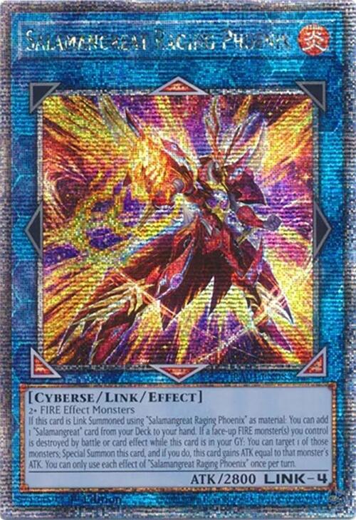Salamangreat Raging Phoenix [RA04-EN083] Quarter Century Secret Rare | Gaming Infinity