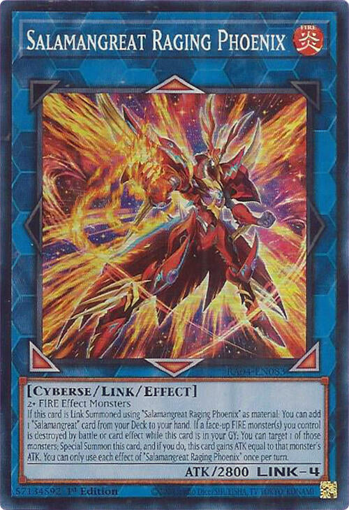 Salamangreat Raging Phoenix [RA04-EN083] Super Rare | Gaming Infinity
