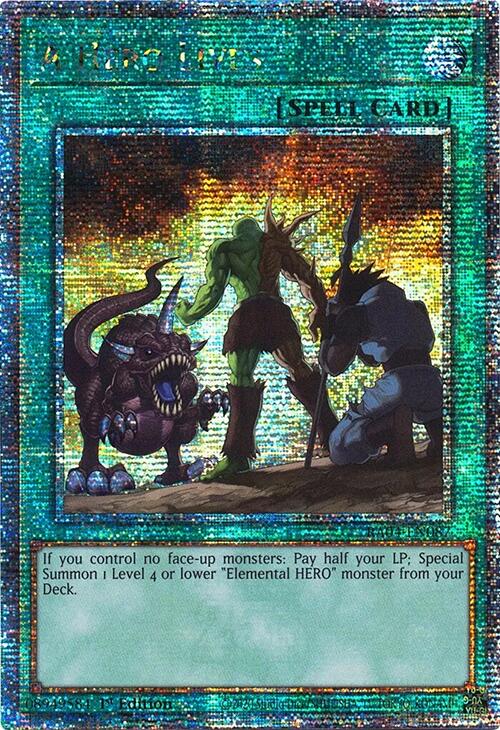 A Hero Lives [RA04-EN087] Quarter Century Secret Rare | Gaming Infinity