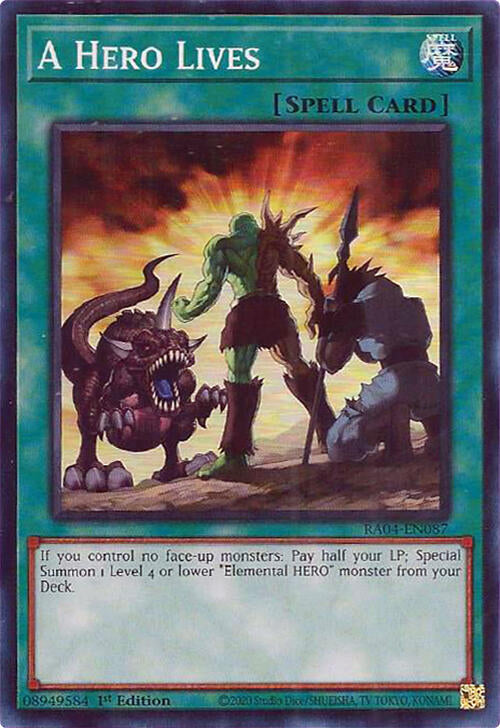 A Hero Lives [RA04-EN087] Super Rare | Gaming Infinity