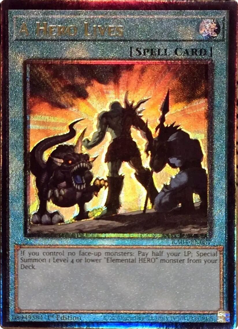 A Hero Lives [RA04-EN087] Prismatic Ultimate Rare | Gaming Infinity