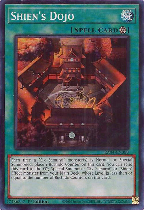 Shien's Dojo [RA04-EN088] Super Rare | Gaming Infinity