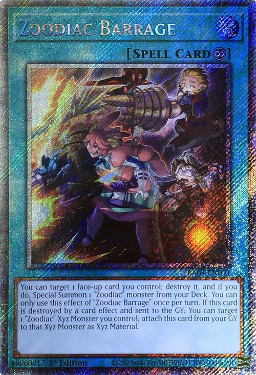 Zoodiac Barrage [RA04-EN091] Platinum Secret Rare | Gaming Infinity