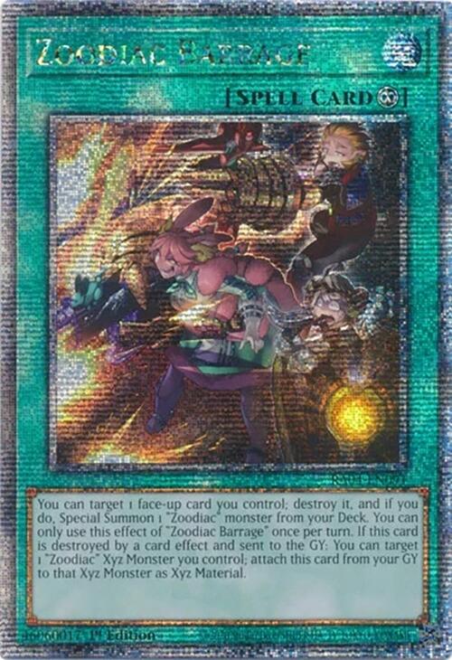 Zoodiac Barrage [RA04-EN091] Quarter Century Secret Rare | Gaming Infinity