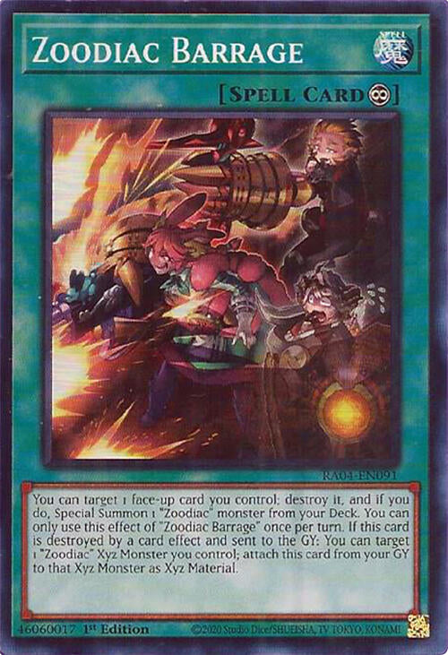Zoodiac Barrage [RA04-EN091] Super Rare | Gaming Infinity