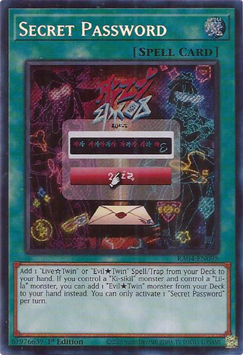 Secret Password [RA04-EN095] Secret Rare | Gaming Infinity