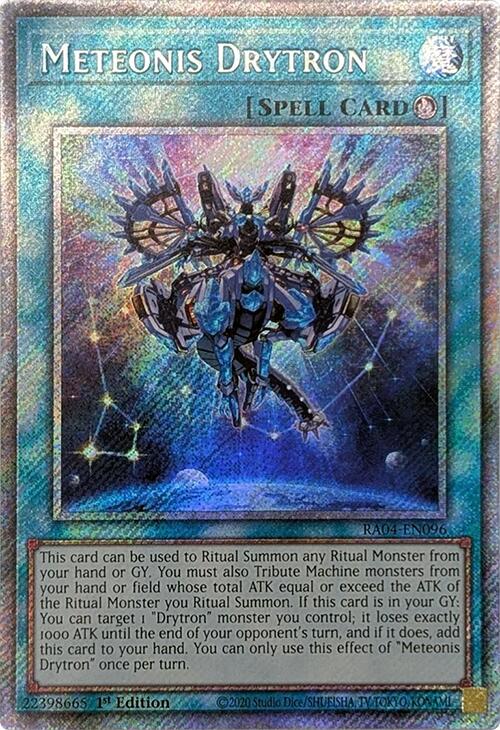 Meteonis Drytron [RA04-EN096] Platinum Secret Rare | Gaming Infinity