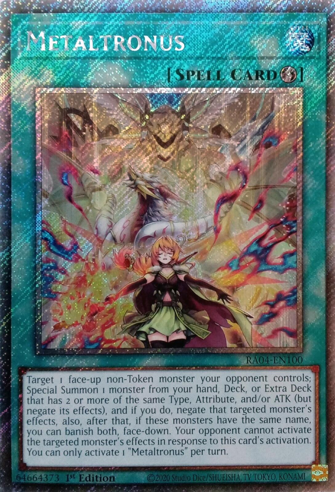 Metaltronus [RA04-EN100] Platinum Secret Rare | Gaming Infinity