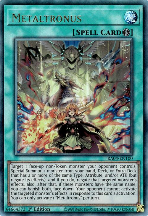Metaltronus [RA04-EN100] Prismatic Ultimate Rare | Gaming Infinity