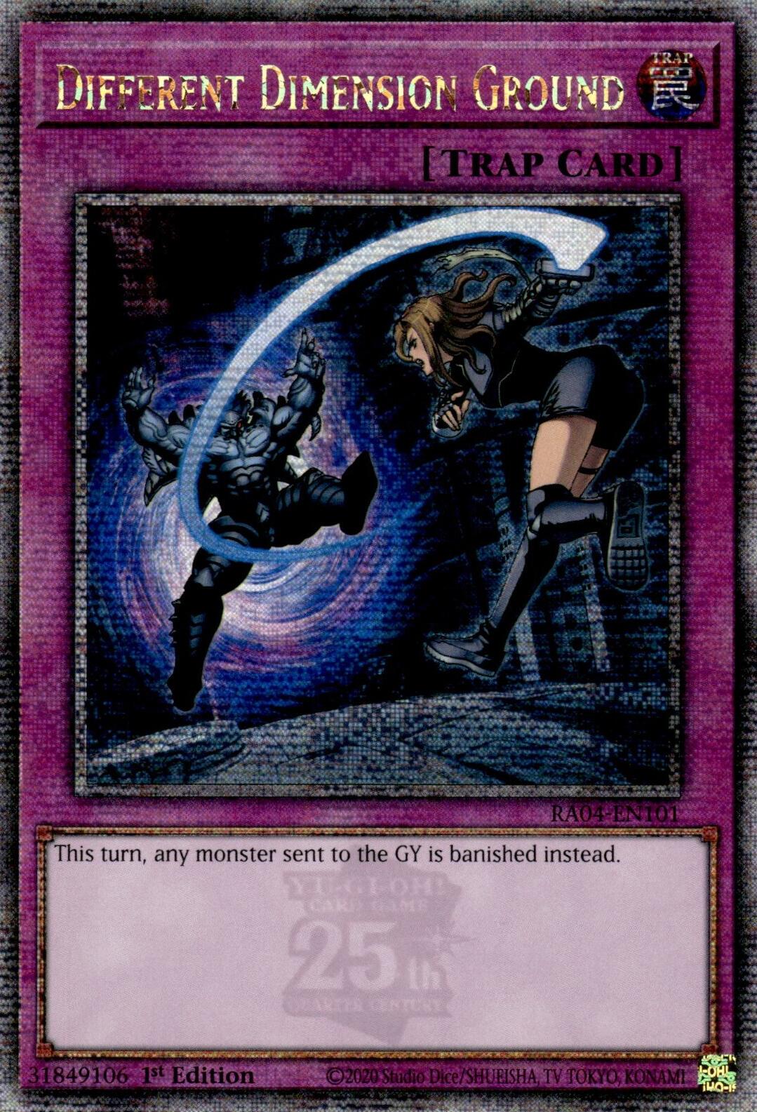 Different Dimension Ground [RA04-EN101] Quarter Century Secret Rare | Gaming Infinity