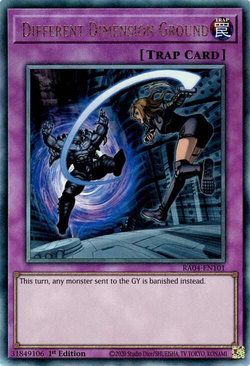Different Dimension Ground [RA04-EN101] Prismatic Ultimate Rare | Gaming Infinity