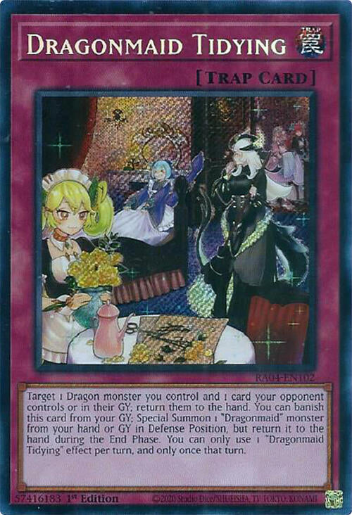 Dragonmaid Tidying [RA04-EN102] Secret Rare | Gaming Infinity