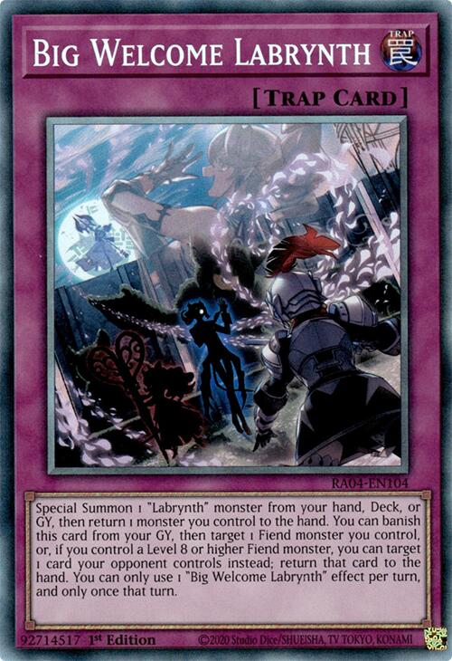 Big Welcome Labrynth [RA04-EN104] Prismatic Collector's Rare | Gaming Infinity