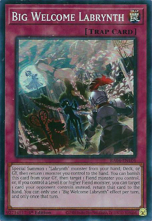 Big Welcome Labrynth [RA04-EN104] Super Rare | Gaming Infinity