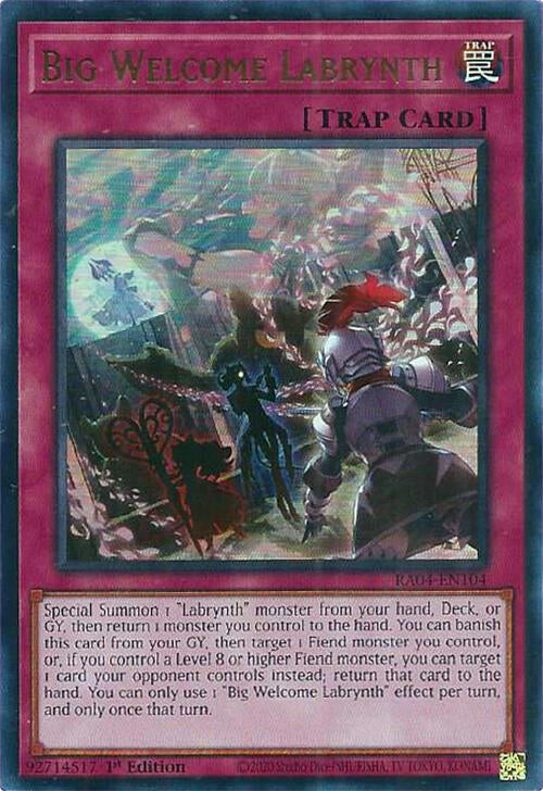 Big Welcome Labrynth [RA04-EN104] Ultra Rare | Gaming Infinity
