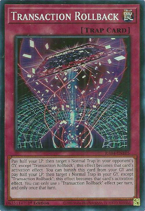 Transaction Rollback [RA04-EN105] Super Rare | Gaming Infinity