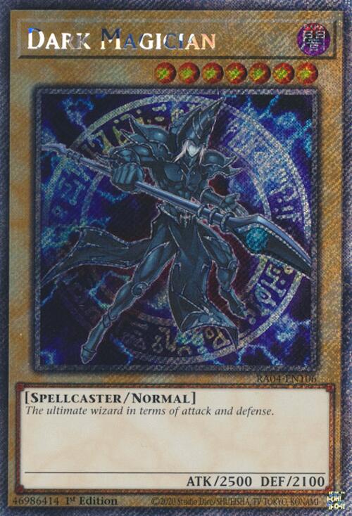 Dark Magician (7th Art) [RA04-EN106] Platinum Secret Rare | Gaming Infinity
