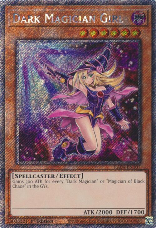 Dark Magician Girl (7th Art) [RA04-EN107] Platinum Secret Rare | Gaming Infinity