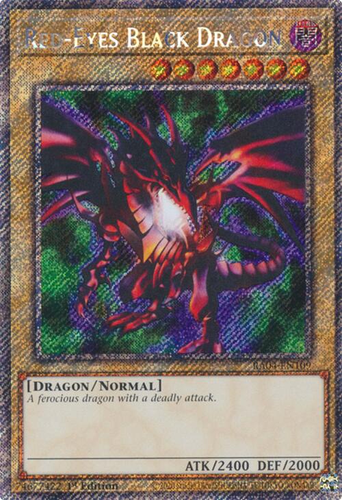 Red-Eyes Black Dragon (4th Art) [RA04-EN109] Platinum Secret Rare | Gaming Infinity