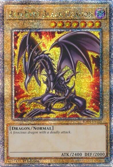 Red-Eyes Black Dragon (7th Art) [RA04-EN109] Quarter Century Secret Rare | Gaming Infinity