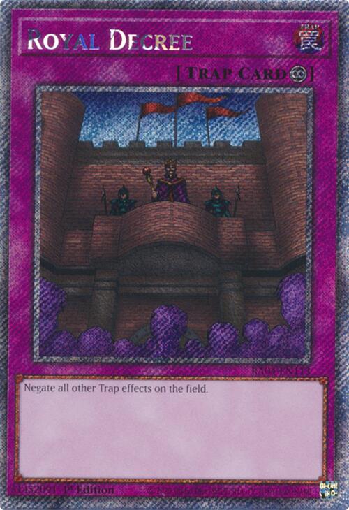 Royal Decree [RA04-EN113] Platinum Secret Rare | Gaming Infinity