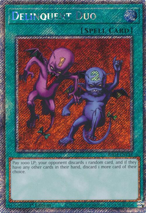 Delinquent Duo [RA04-EN114] Platinum Secret Rare | Gaming Infinity