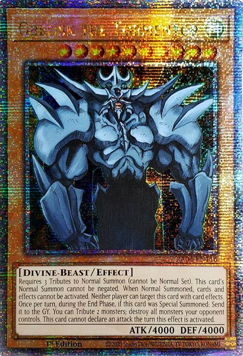 Obelisk the Tormentor [RA04-EN116] Quarter Century Secret Rare | Gaming Infinity