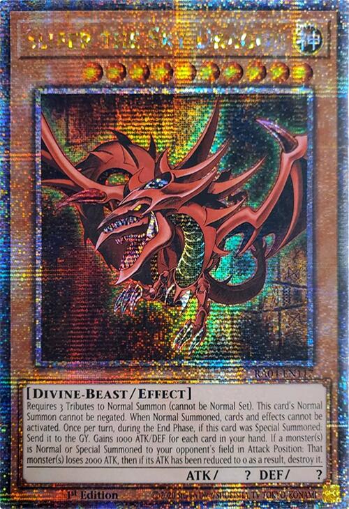 Slifer the Sky Dragon [RA04-EN117] Quarter Century Secret Rare | Gaming Infinity