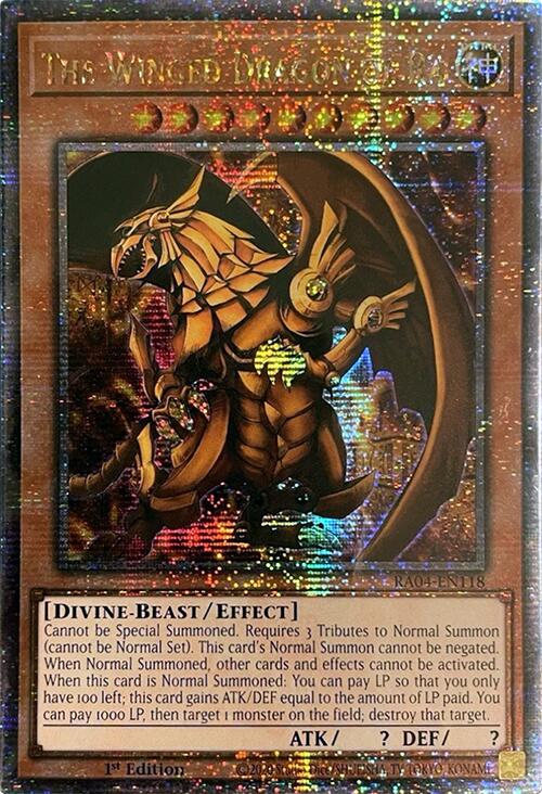The Winged Dragon of Ra [RA04-EN118] Quarter Century Secret Rare | Gaming Infinity