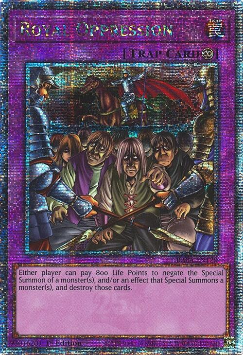 Royal Oppression [RA04-EN120] Quarter Century Secret Rare | Gaming Infinity