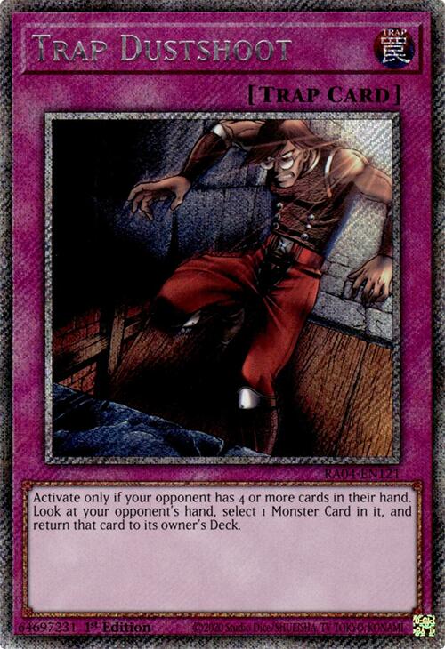 Trap Dustshoot [RA04-EN121] Platinum Secret Rare | Gaming Infinity