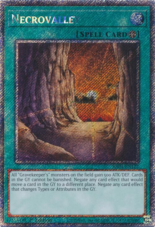 Necrovalley [RA04-EN122] Platinum Secret Rare | Gaming Infinity