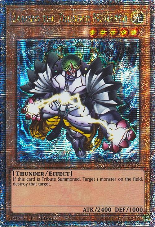 Zaborg the Thunder Monarch [RA04-EN125] Quarter Century Secret Rare | Gaming Infinity