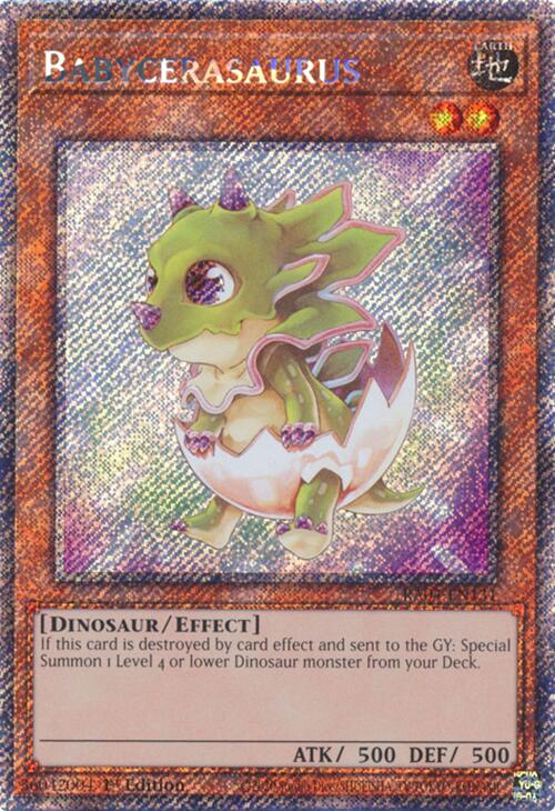 Babycerasaurus [RA04-EN131] Platinum Secret Rare | Gaming Infinity