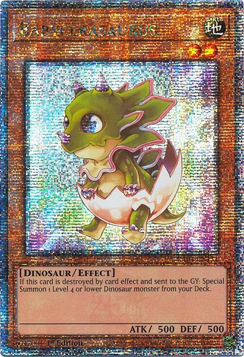 Babycerasaurus [RA04-EN131] Quarter Century Secret Rare | Gaming Infinity