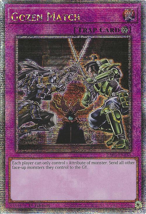Gozen Match [RA04-EN134] Quarter Century Secret Rare | Gaming Infinity