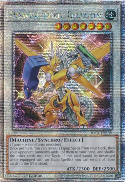 Power Tool Dragon [RA04-EN135] Quarter Century Secret Rare | Gaming Infinity