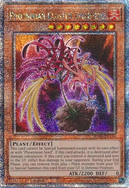 Phoenixian Cluster Amaryllis [RA04-EN136] Quarter Century Secret Rare | Gaming Infinity