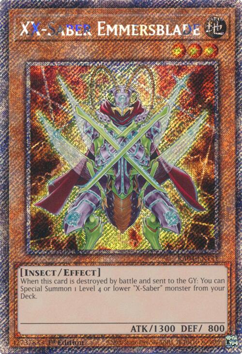 XX-Saber Emmersblade [RA04-EN141] Platinum Secret Rare | Gaming Infinity