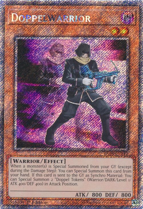 Doppelwarrior [RA04-EN147] Platinum Secret Rare | Gaming Infinity