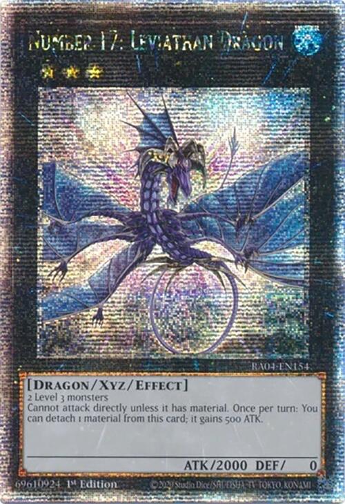 Number 17: Leviathan Dragon [RA04-EN154] Quarter Century Secret Rare | Gaming Infinity