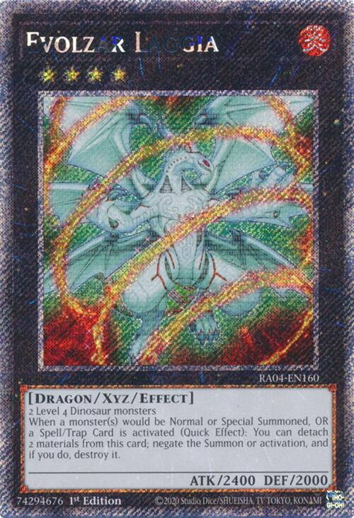Evolzar Laggia [RA04-EN160] Platinum Secret Rare | Gaming Infinity