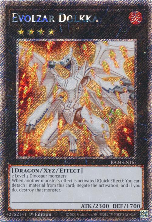 Evolzar Dolkka [RA04-EN167] Platinum Secret Rare | Gaming Infinity