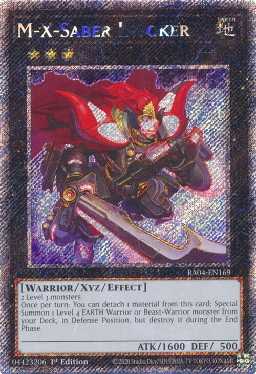 M-X-Saber Invoker [RA04-EN169] Platinum Secret Rare | Gaming Infinity