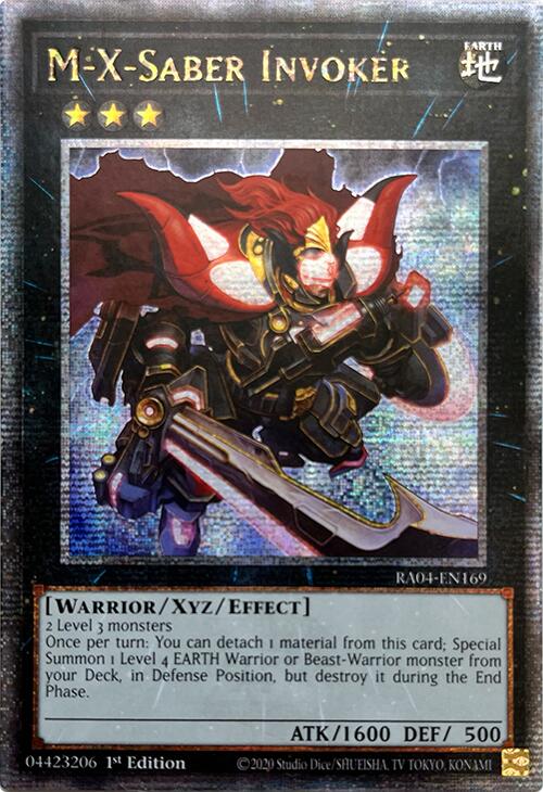 M-X-Saber Invoker [RA04-EN169] Quarter Century Secret Rare | Gaming Infinity
