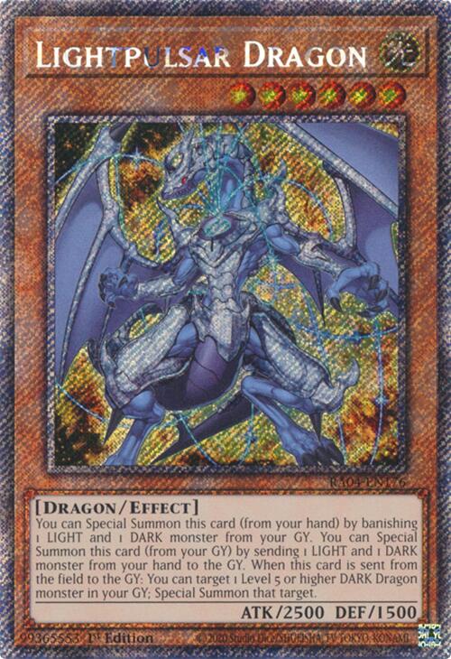 Lightpulsar Dragon [RA04-EN176] Platinum Secret Rare | Gaming Infinity
